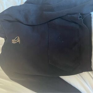 OVO Black Hoodie with Gold Accents